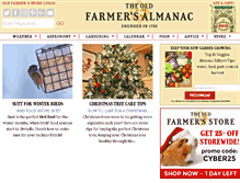 Tablet Screenshot of almanac.com